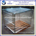 Heavy duty galvanized metal storage cage/Wire container storage cage for supermarket (manufacturer)